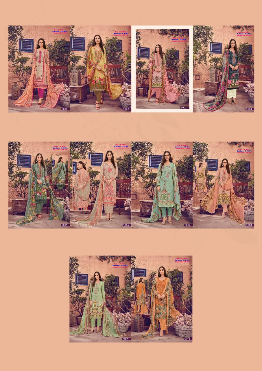 Apna Cotton Almira 5 Latest fancy Designer Regular wear Printed Karachi Dress Materials Collection
